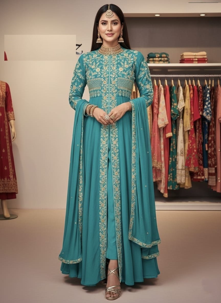 Radymade Jorjet Party Dress (Teal)